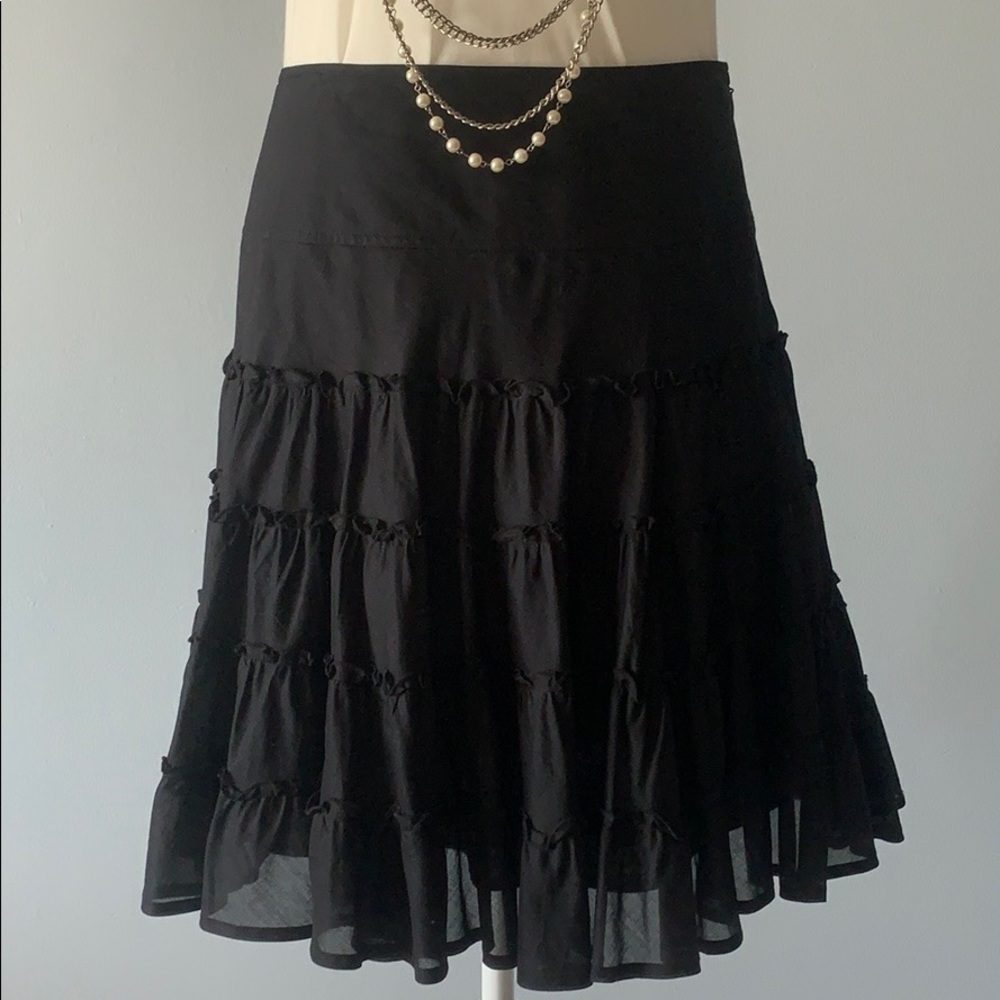🌺🎉HOST PIC!🎉🌺 Black cotton ruffle mini skirt 6